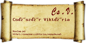 Császár Viktória névjegykártya