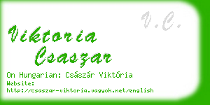 viktoria csaszar business card